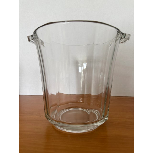 Large Vintage Luminarc French Glass Champagne Cooler or Ice Bucket For Sale - Image 10 of 12