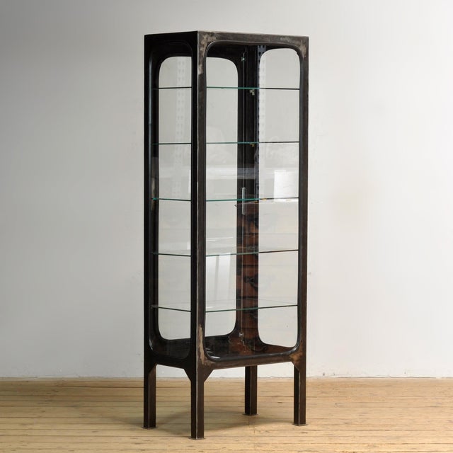 Vintage Medical Cabinet with Glass, 1970s For Sale - Image 9 of 10