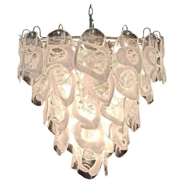 Large Italian Murano Glass Chandelier, 1970s For Sale - Image 18 of 18