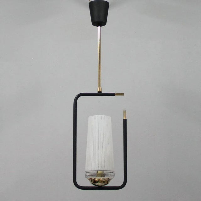 Metal Vintage French Lamp, 1950s For Sale - Image 7 of 7