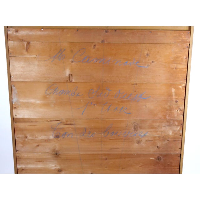 Antique French Louis XVI-Style Gilt-Wood Painted Pier Mirror, Late 19th Century For Sale - Image 9 of 10