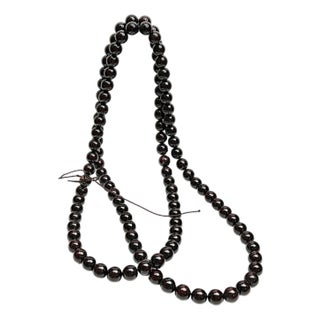 Dark Brown Wood Grain 108 Beads Hand Rosary Praying Chain For Sale