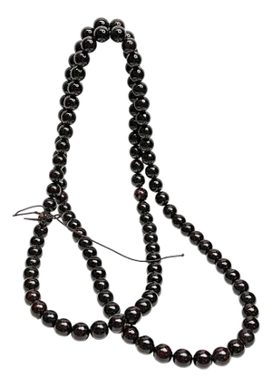 Dark Brown Wood Grain 108 Beads Hand Rosary Praying Chain
