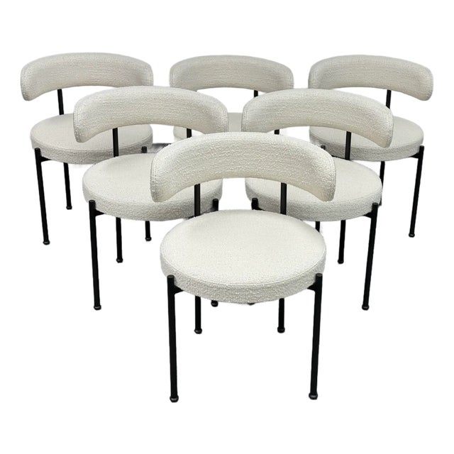 Omar De Biaggio for Cb2 Inesse Dining Chairs, Set of Six For Sale