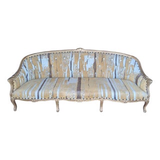 Antique Re-Upholstered French-Style Sofa, Early 20th Century For Sale
