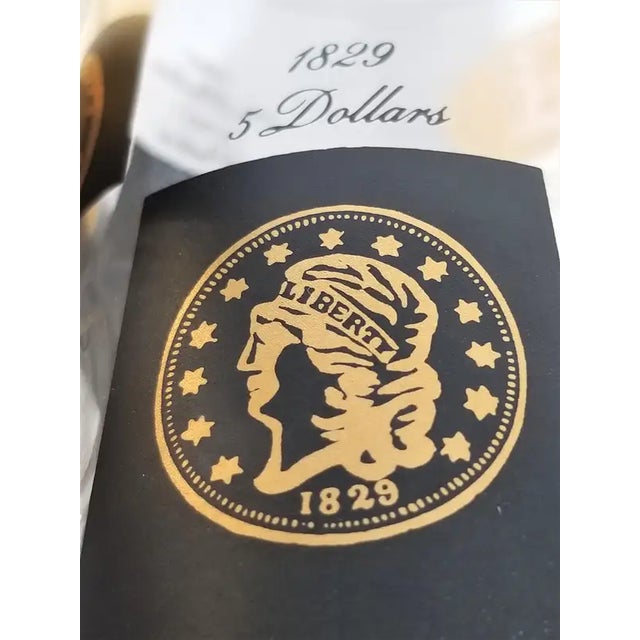 Cera 22-Karat Gold Currency Collection Signed Glassware Barware 1960s Mid Century Set of 10 For Sale - Image 14 of 16