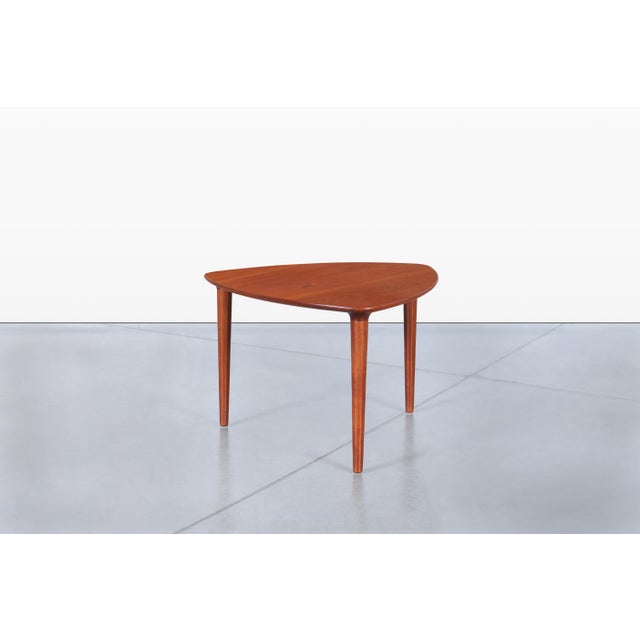 1960s Norwegian Teak “Guitar Pick” Side Table by Rolf Rastad and Adolf Relling For Sale - Image 9 of 11