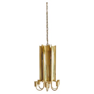Reflex Pendant Light in Brass by Pierre Forssell for Skultuna, Sweden, 1960s For Sale