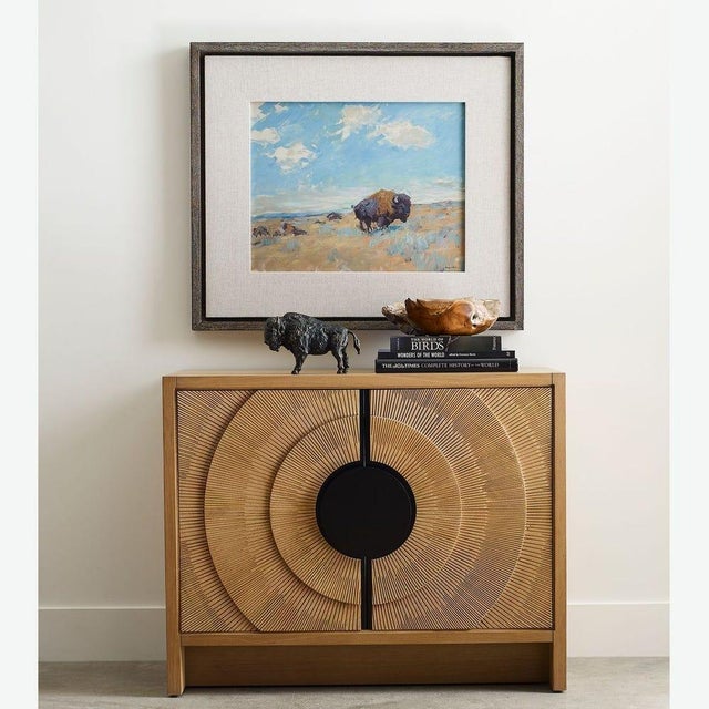 Wood Buffalo Plains - Framed Canvas For Sale - Image 7 of 7