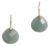 Rosecut Aquamarine, Diamond and 18k Gold Drop Earrings For Sale