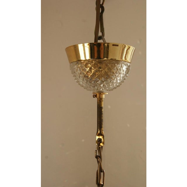 Crystal Glass Ceiling Lamp by C. Palme for Palwa For Sale - Image 5 of 10
