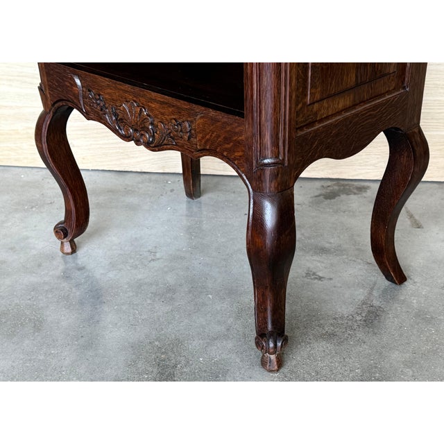 Louis XVI Style Nightstands with Drawers and Cabriole Legs, 1960s, Set of 2 For Sale - Image 10 of 18