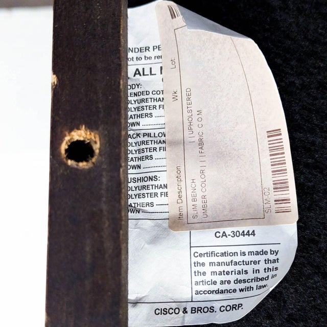 Cisco Brothers Slim Bench For Sale - Image 9 of 9