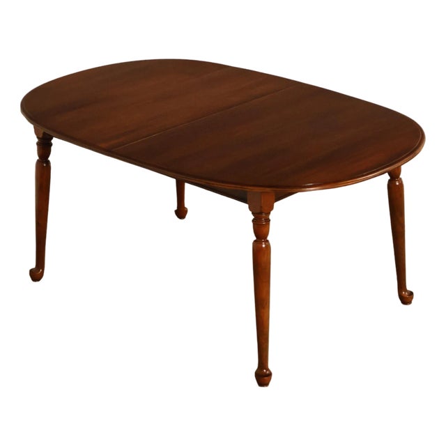 Ethan Allen Georgian Court Vintage Traditional Cherry Dining Table For Sale