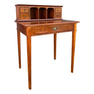 French Louis XVI Style Writing Desk with Gallery, 1960s For Sale