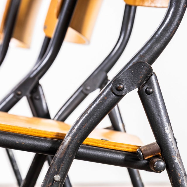 German University Folding Dining Chairs, 1960s, Set of 6 For Sale - Image 11 of 15