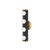 Traditional Mitzi Penny 4-Light Bath Bracket, Aged Brass/Textured Black Combo For Sale - Image 3 of 3