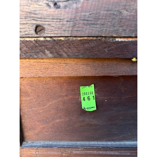 Victorian Antique 1900s Tiger Oak Vanity / Dresser With a Swivel Mirror, Featuring Barley Twist Columns and Legs For Sale - Image 3 of 12