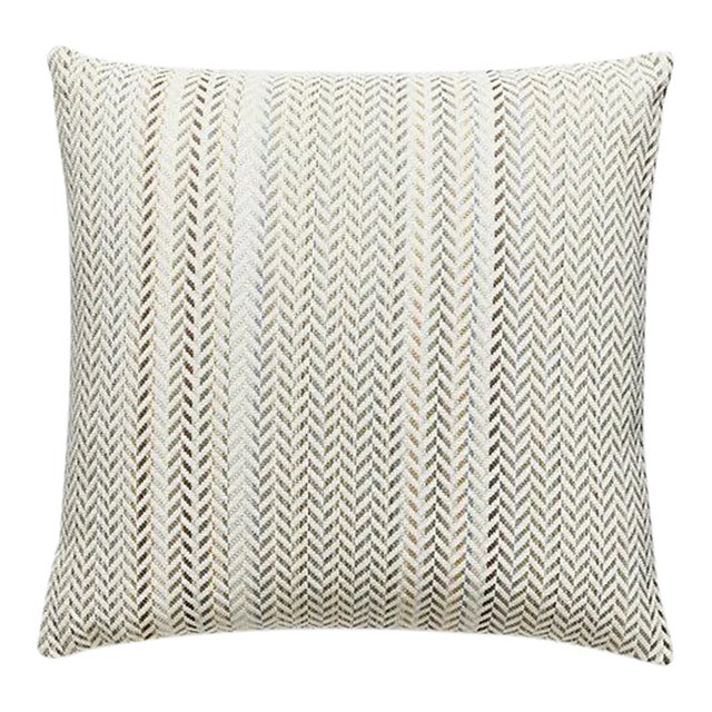 The House of Scalamandré Arrow Stripe Pillow, Sand Dune For Sale