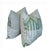 Schumacher Blue & Aqua Pillow Bundle - Bukhara Ikat and Mia Tulip Pillows - Set of 4 For Sale - Image 10 of 11