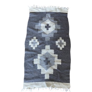 Vintage Native American Hand Woven Rug Textile For Sale