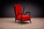 1950s Armchair in Hardwood with Ebony Finish and Red Fabric, Giuseppe Scapinelli, 1950s - Lot 581 For Sale - Image 5 of 14