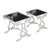 Two Painted Wrought Iron Glass Top Patio Side Tables 20th Century - a Pair For Sale