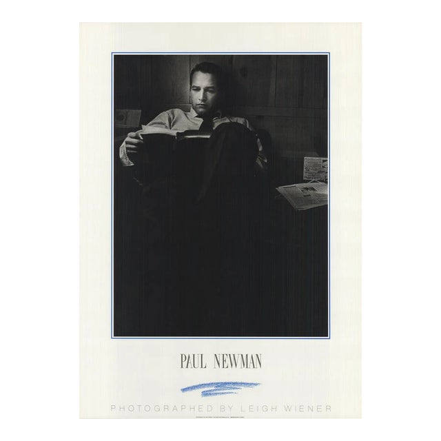 Mid 20th Century Leigh Wiener 'Paul Newman' Black & White United Kingdom Offset Photography Lithograph For Sale