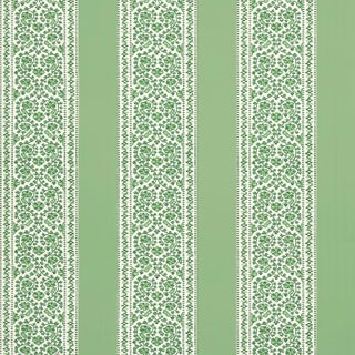 SAMPLE - Schumacher x Mark D. Sikes Jasmine Wallpaper In Leaf Green For Sale