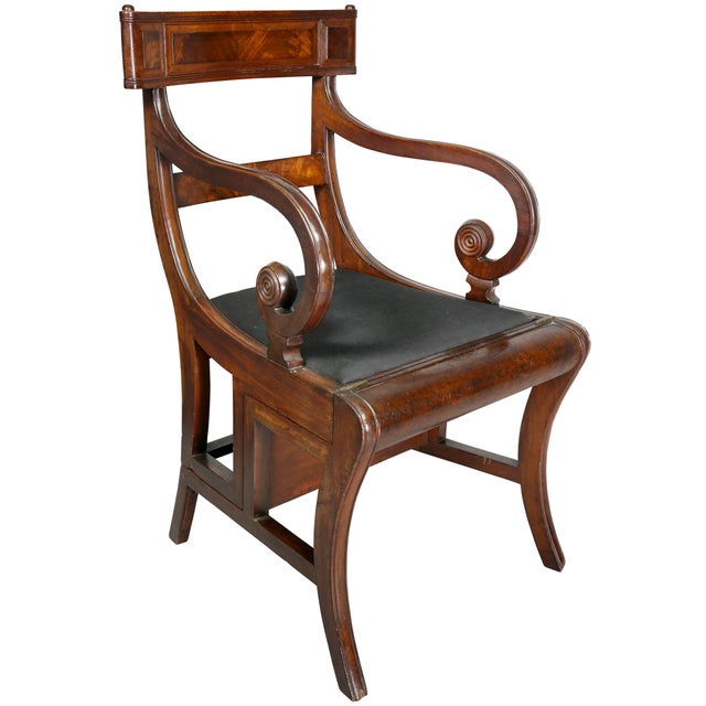 Regency Mahogany Metamorphic Armchair For Sale - Image 11 of 11