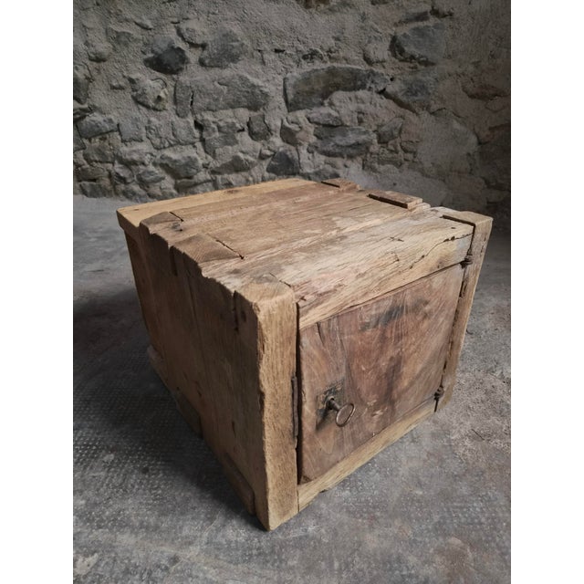 Antique French Oak Strongbox Cabinet, 1850 For Sale - Image 14 of 17