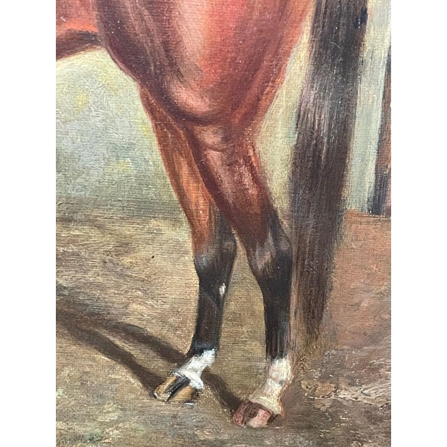 1920s Frederick Albert Clark (1869–1954) Spion Kop, Winner of the Derby Stakes, Important Signed British Equestrian Oil Painting, Dated 1920 For Sale - Image 5 of 10