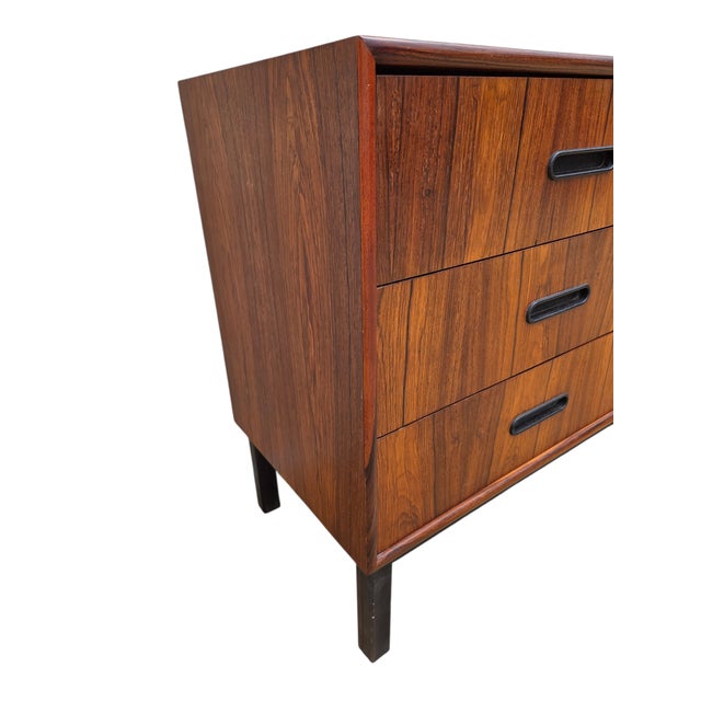 1970s 1970s Danish Modern Rosewood Dresser Chest of Drawers Sideboard Console For Sale - Image 5 of 13