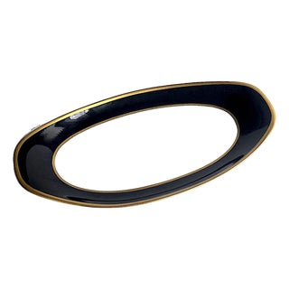 Vintage Mikasa Onyx Bone China Trinket Dish For Sale