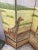 Hand Painted Four Panel Elephant and Giraffe Vintage Screen For Sale - Image 4 of 6