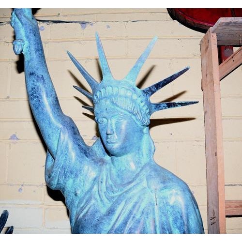 Bronze Statue of Liberty, 1930s For Sale - Image 13 of 14