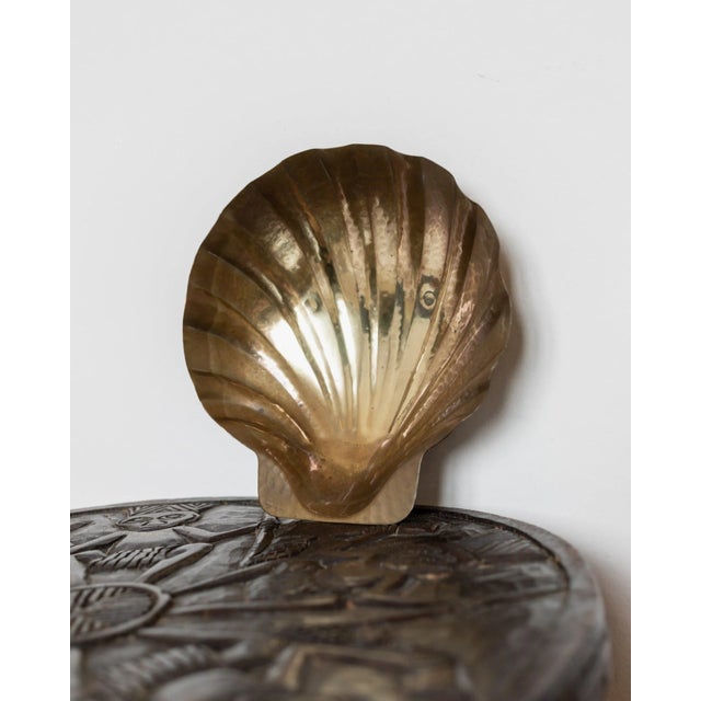 Vintage Shell Bowl in Brass by Renzo Cassettiy, 1960s For Sale - Image 4 of 11