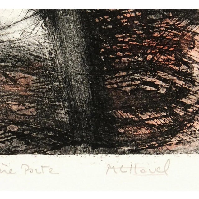Color etching entitled "La Dernière Porte or the Last Door." Signed "MC Havel" in pencil lower right. Numbered 11/12 lower...