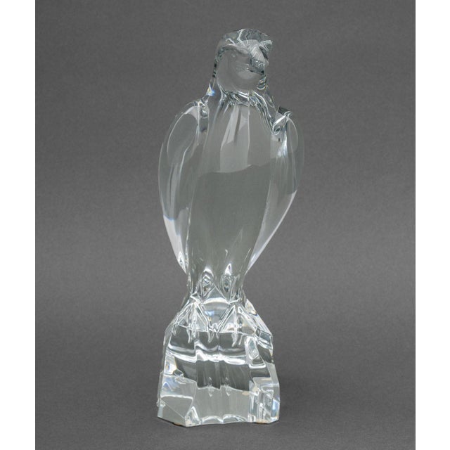 Baccarat Baccarat Crystal Falcon Sculpture For Sale - Image 4 of 11
