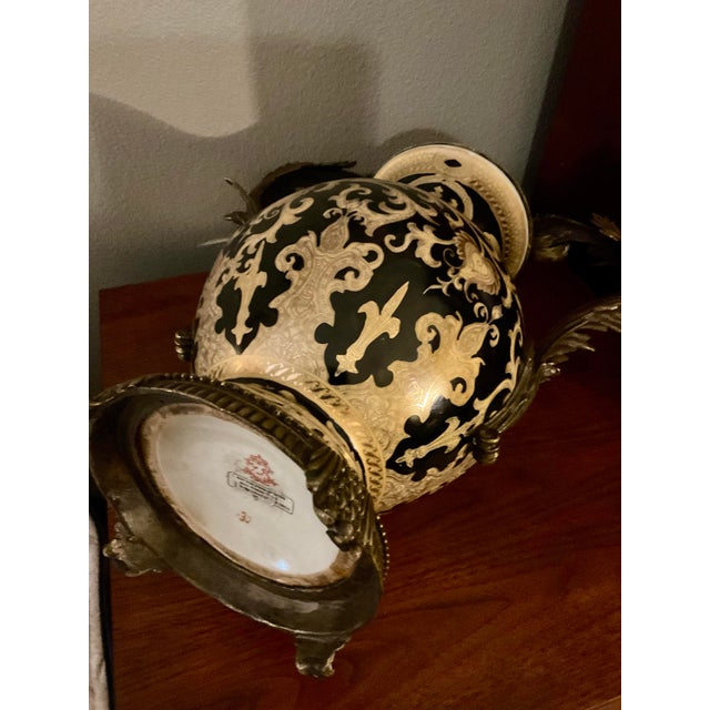 Art Nouveau Vintage Art Nouveau Hand Painted Vase For Sale - Image 3 of 11