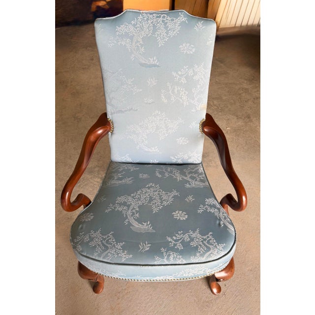 Mid 20th Century Louis XV Style Chinoiserie Accent Chair For Sale - Image 9 of 12