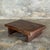 Small Side Stool in Thick Brown Upcycled Teak, 1990s For Sale - Image 10 of 11