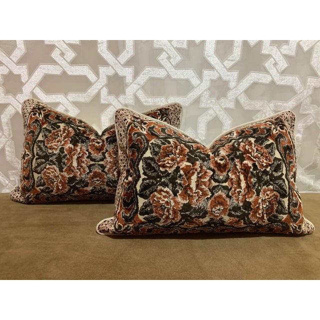 Brown Late 20th Century Re-Designed and Hand-Engineered Pillows- Set of 2 For Sale - Image 8 of 8