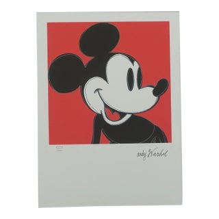 1986 Carnegie Museum of Art Andy Warhol Mickey Mouse2974/5000 Lithograph For Sale