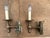 Transitional Pair of Classic Single Sconces in Antique Brass Finish For Sale - Image 3 of 4