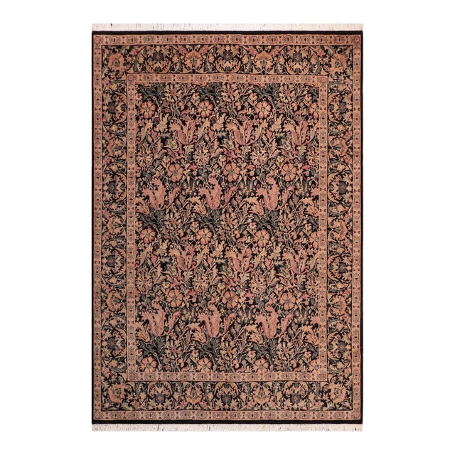 Pak-Persian Black/Red Wool Rug - 8'1'' X 10'1'' For Sale
