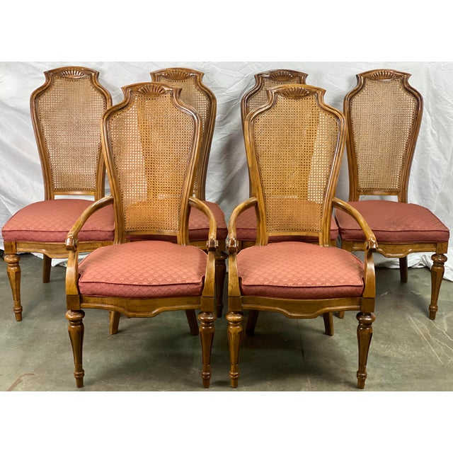 Vintage Drexel Heritage Sketchbook Dining Chairs Set of 6 Chairish