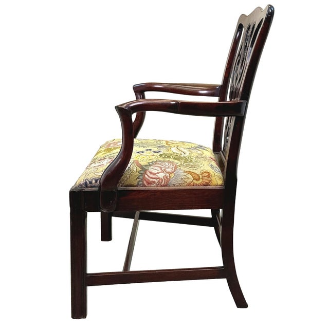 Mahogany Chippendale Armchair, 1760s For Sale - Image 10 of 14