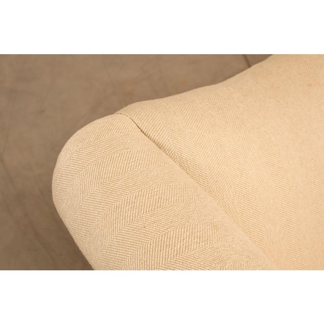 Ethan Allen Vintage Chippendale Style Upholstered Sofa For Sale - Image 9 of 18