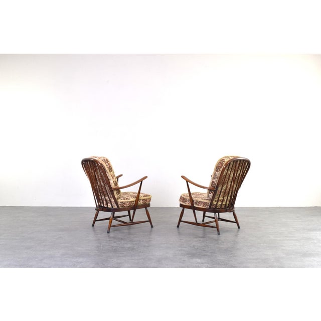 Vintage Armchairs by Lucian Ercolani for Ercol, 1960s, Set of 2 For Sale - Image 9 of 16